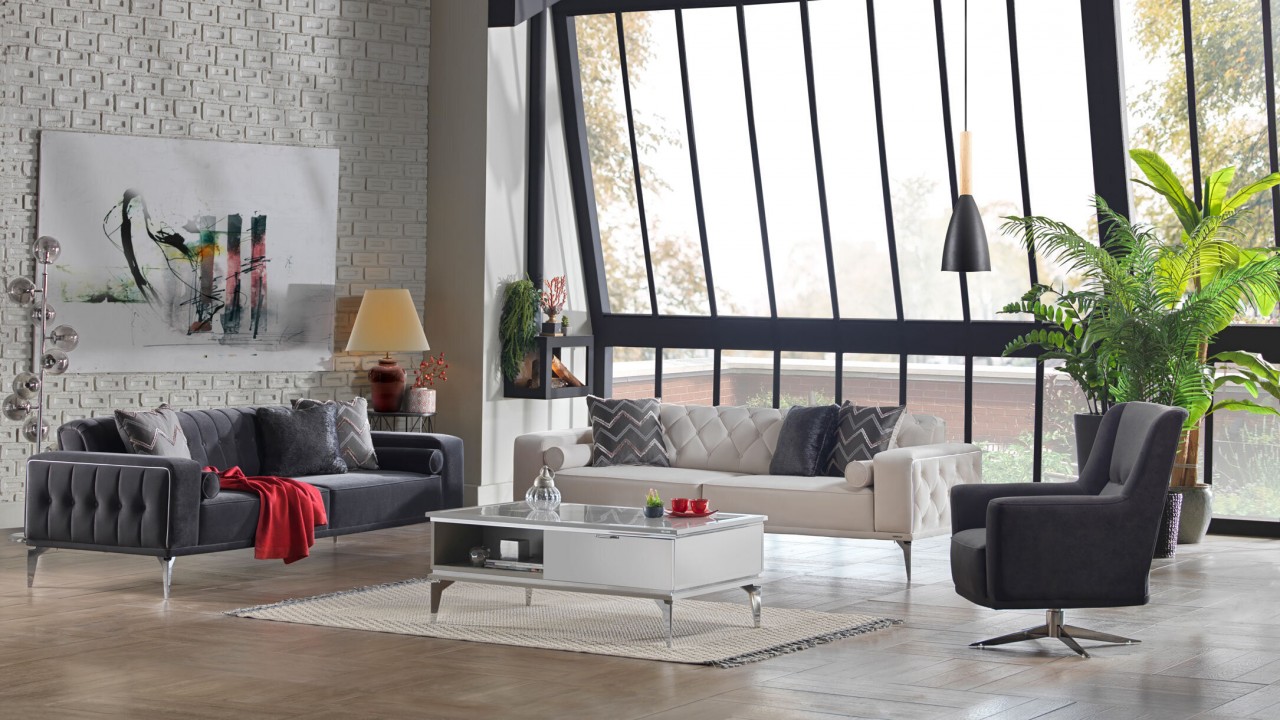 Set Canapea Extensibila Loretto 3+2+1+1 BELLONA Seturi canapele