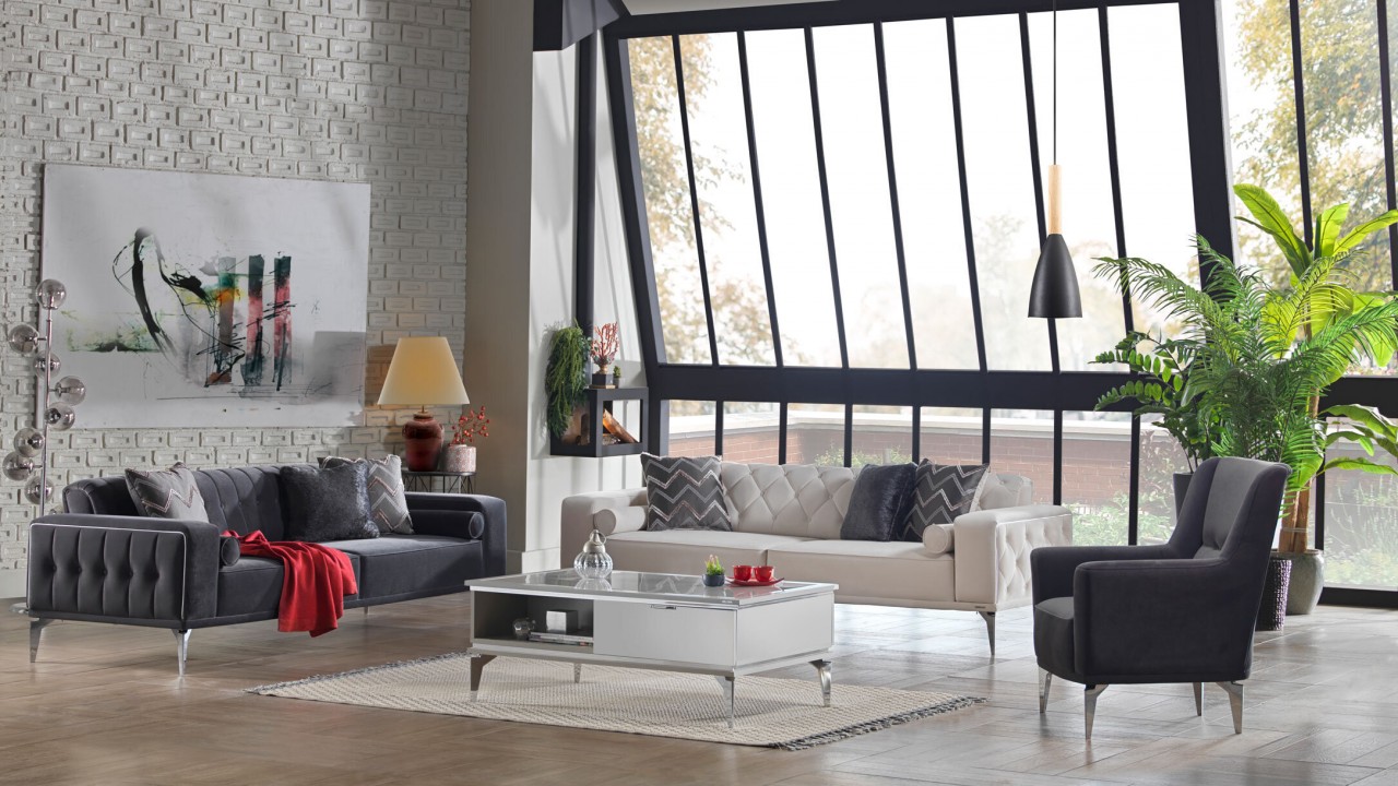 Set Canapea Extensibila Loretto 3+2+1+1 BELLONA Seturi canapele