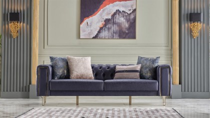 Set Canapea Montego 3+2+1, Finisaj Auriu BELLONA Seturi canapele