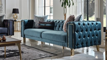 Set Canapea Montego 3+2+1, Finisaj Auriu BELLONA Seturi canapele