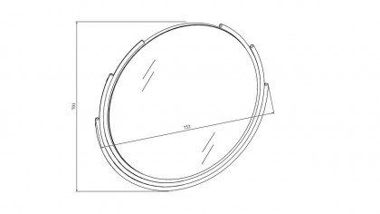 Oglinda Masa De Toaleta Gravita, Antracit BELLONA Oglinda Masa de Toaleta