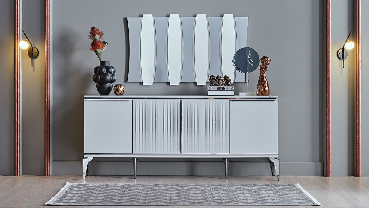 Set Dining Room Loretto, scaun spatar nasturi BELLONA Seturi Dining Room