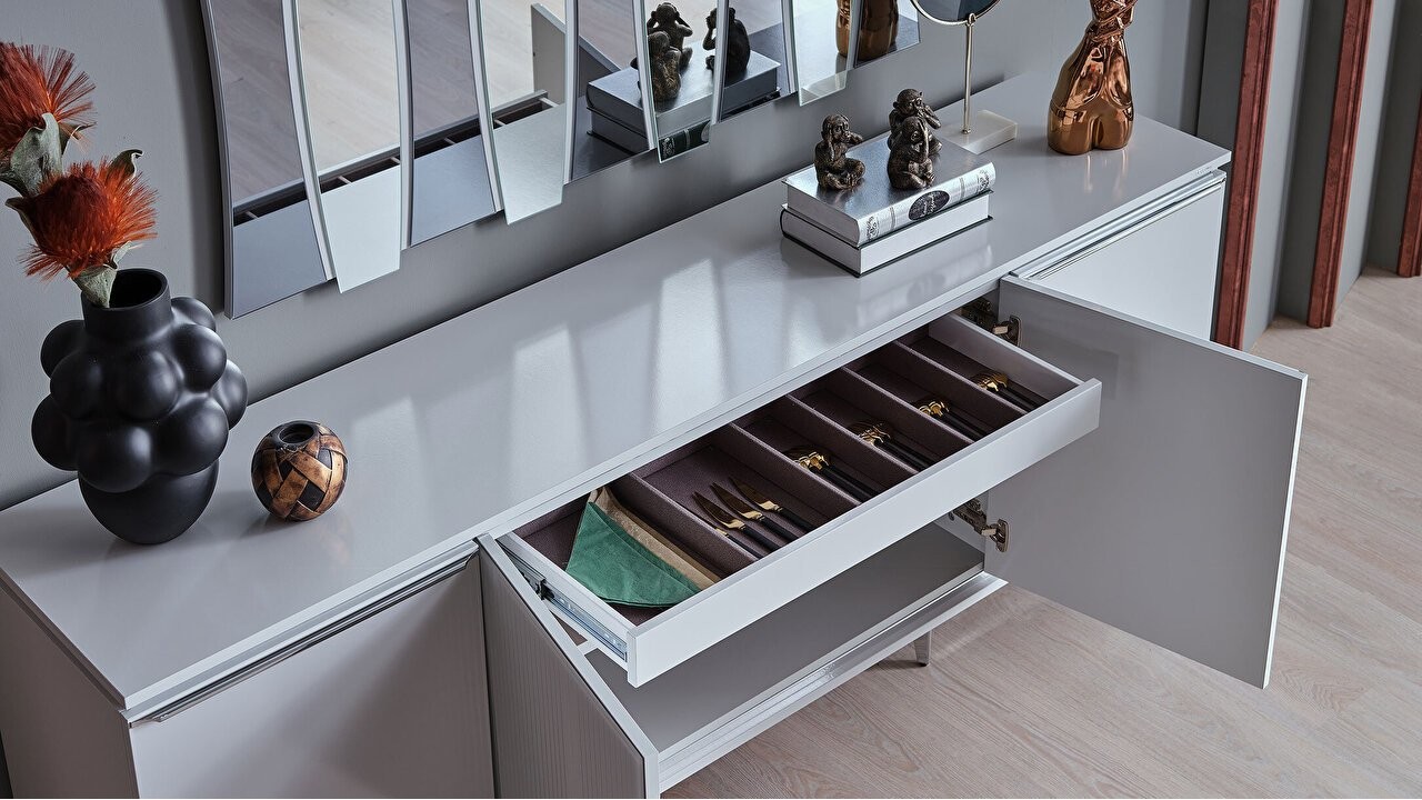 Set Dining Room Loretto, scaun spatar nasturi BELLONA Seturi Dining Room