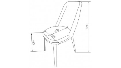 Set Dining Room Loretto, scaun spatar nasturi BELLONA Seturi Dining Room
