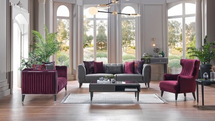 Set Canapea Extensibila Gravita 3+2+1 BELLONA Seturi canapele