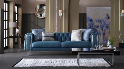 Set Canapea Montego 3+1, Finisaj Crom BELLONA Seturi canapele