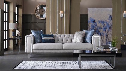 Set Canapea Montego 3+1, Finisaj Crom BELLONA Seturi canapele