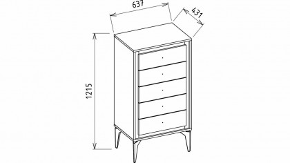 Comoda cu sertare Monaco BELLONA Comoda cu sertare 22MNO2101A19G