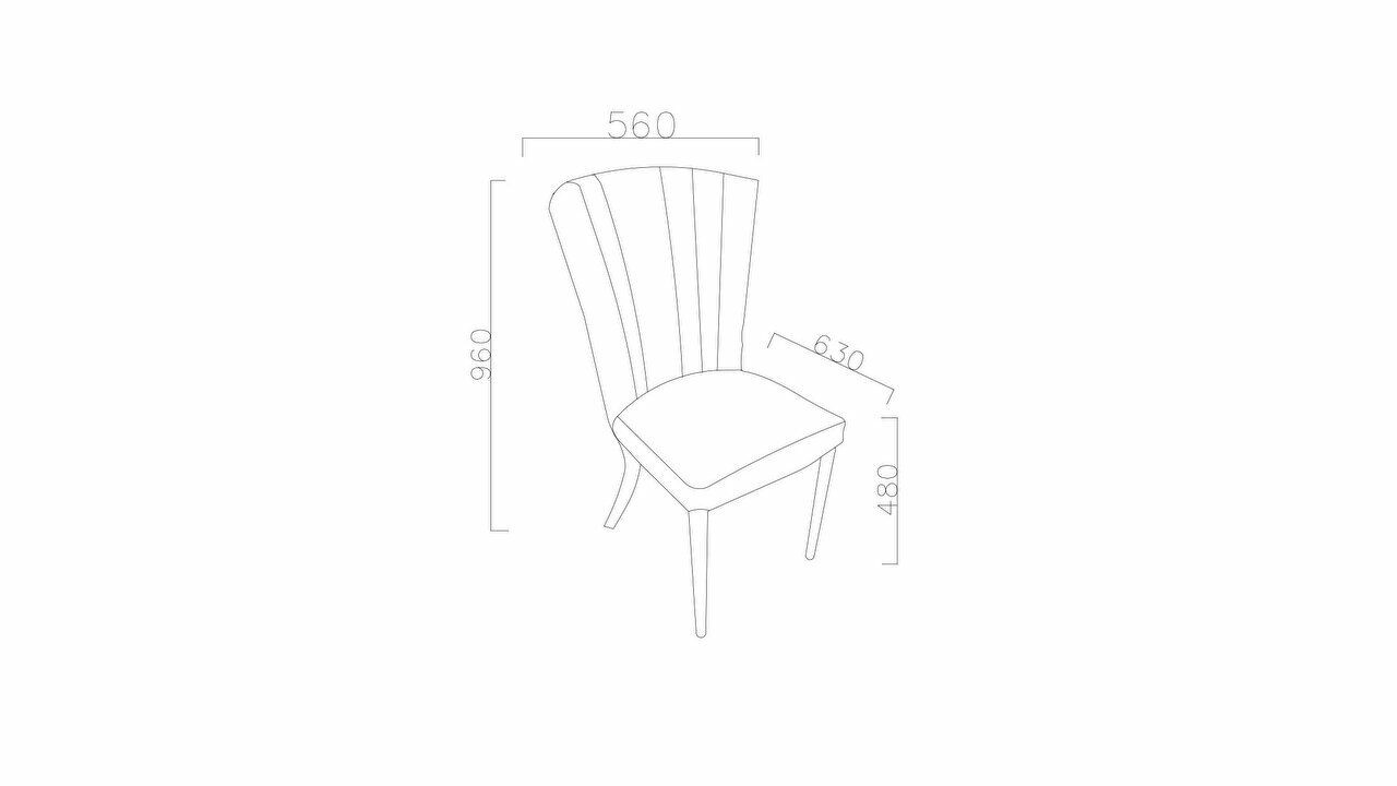 Set Dining Room cu masa fixa Plaza, culoare Nuc BELLONA Seturi Dining Room