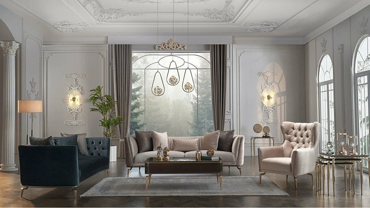 Set Canapea Plaza 3+3+1 BELLONA Seturi canapele