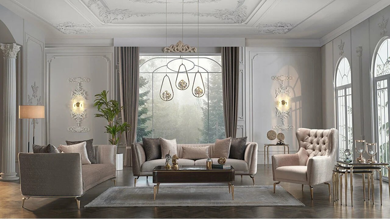 Set Canapea Plaza 3+3+1 BELLONA Seturi canapele