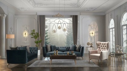 Set Canapea cu model romb Plaza 3+1 BELLONA Seturi canapele