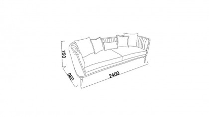 Set Canapea cu model vertical Plaza 3+1 BELLONA Seturi canapele