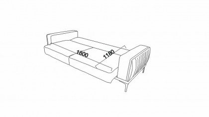 Canapea Carlino 3 locuri, Finisaj Auriu BELLONA Canapele DEFECT20CRN3D00200004