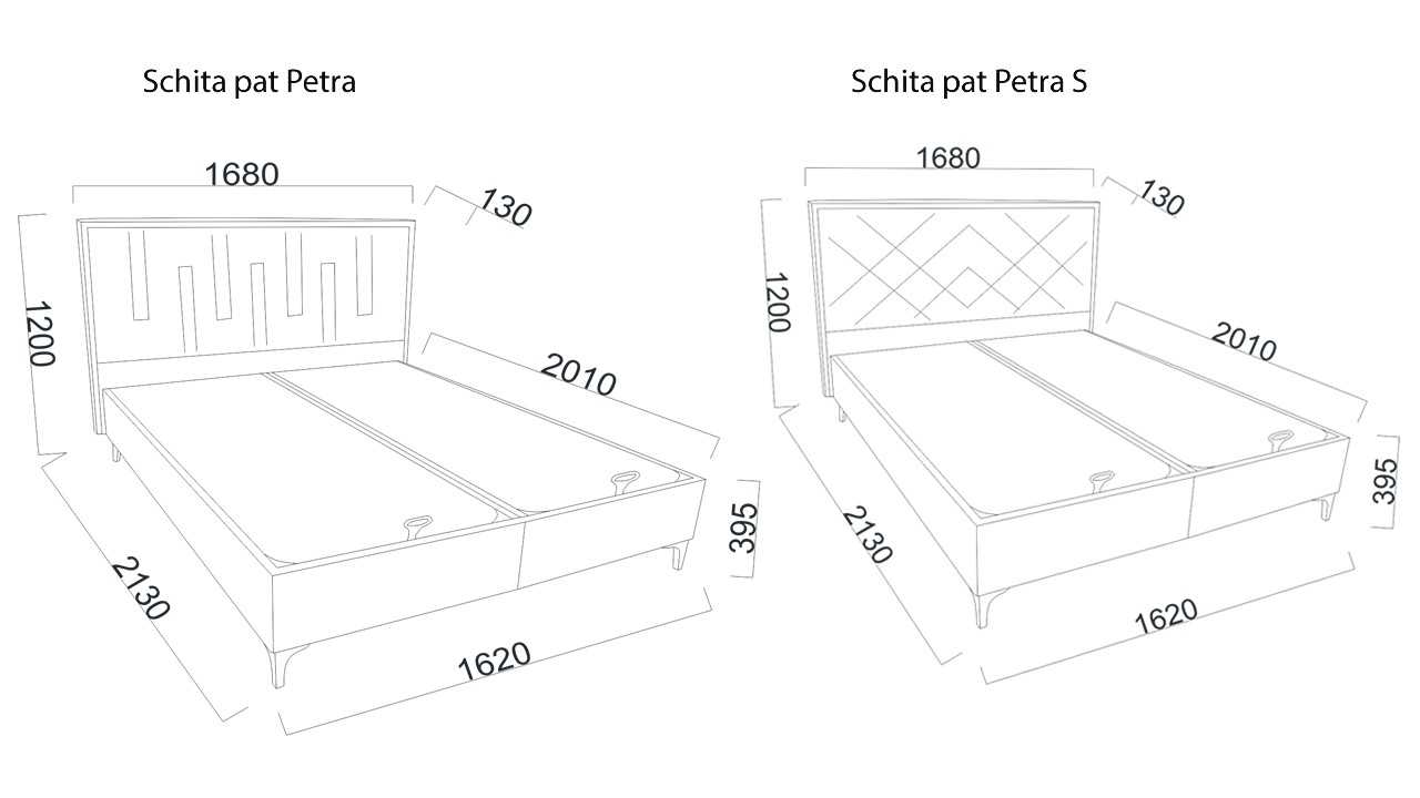 Pat tapitat cu lada si somiera rabatabila Petra S, culoare Gri, Picior Auriu BELLONA Paturi Tapitate