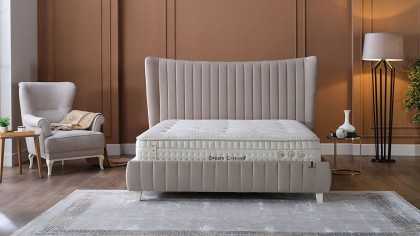 Cadru Pat tapitat fara lada de depozitare Venisa, 180x200cm, culoare Bej BELLONA Magazin 28VEIK600200002