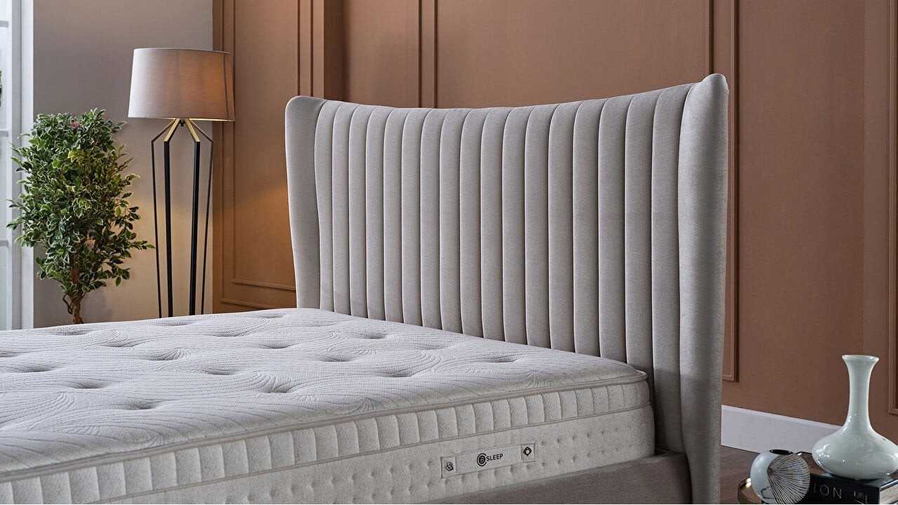 Cadru Pat tapitat fara lada de depozitare Venisa, 180x200cm, culoare Bej BELLONA Magazin 28VEIK600200002