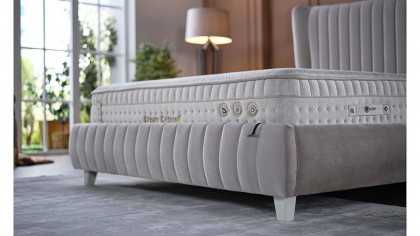 Cadru Pat tapitat fara lada de depozitare Venisa, 180x200cm, culoare Bej BELLONA Magazin 28VEIK600200002