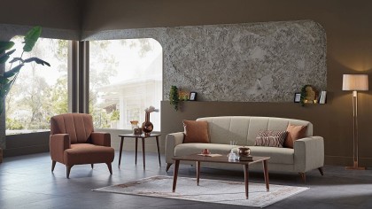 Set Canapea Extensibila Nilya 3+1 BELLONA Seturi canapele