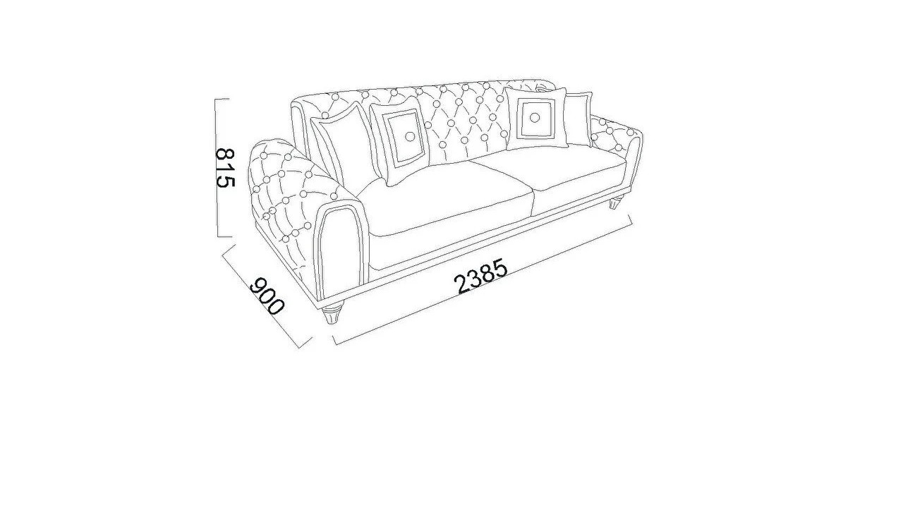 Canapea Extensibila Mistral 3 locuri BELLONA O U T L E T