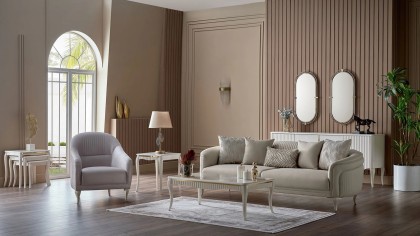 Set Canapea Victor cu Fotoliu Alternativ 3+1  Seturi canapele