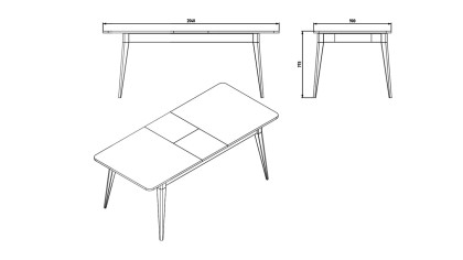 Set Dining Room cu masa extensibila Napoli  Seturi Dining Room