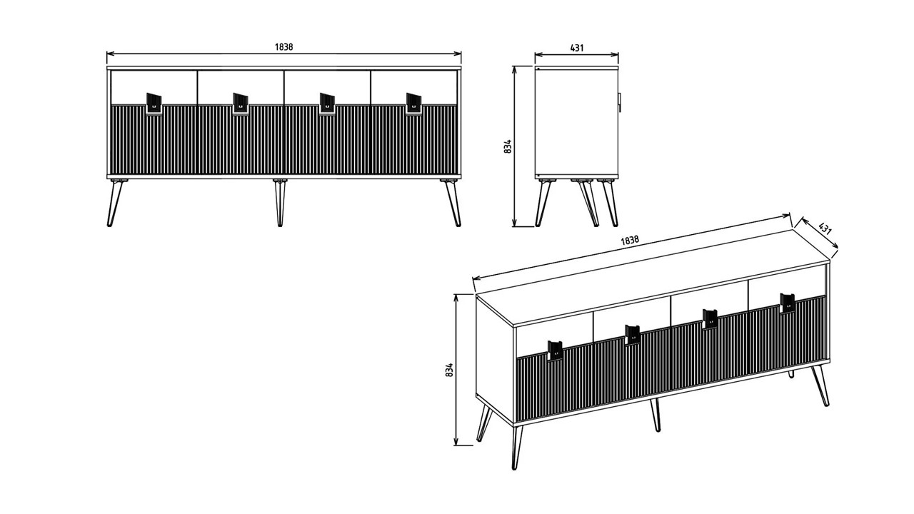 Set Dining Room cu masa extensibila Napoli  Seturi Dining Room