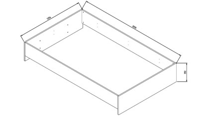 Set mobilier Tineret cu Birou cu raft Arles  Set Mobilier Tineret