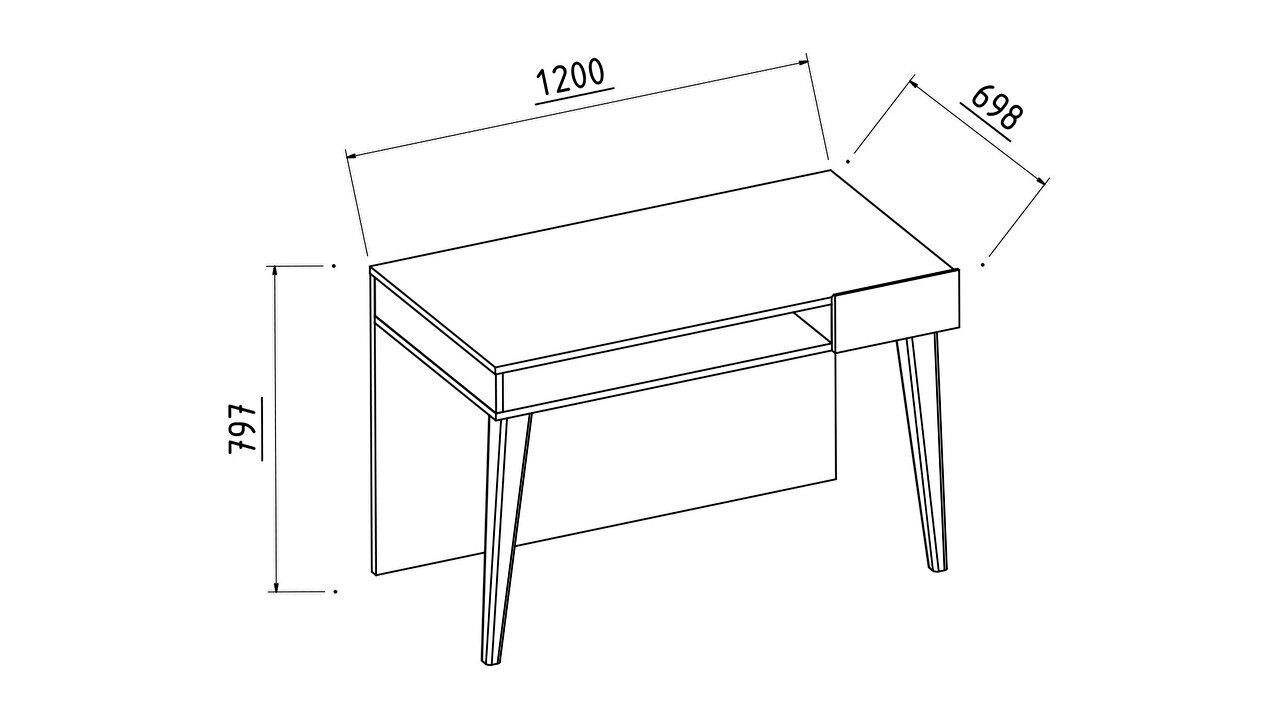 Set mobilier Tineret cu Birou standard Arles  Set Mobilier Tineret