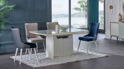 Set Dining Room Valesco cu Masa Extensibila BELLONA Seturi Dining Room SHOWROOMSETDININGVALESCO