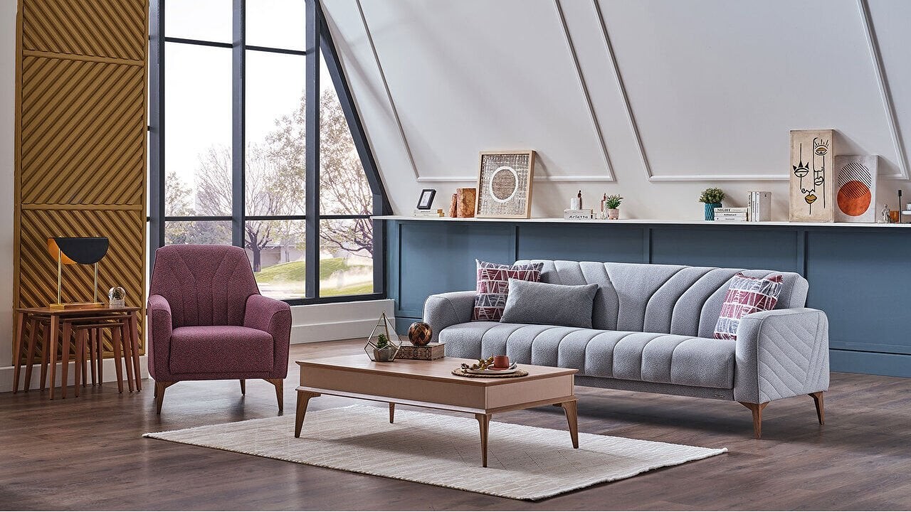 Set Canapea Extensibila Mathias 3+1  Seturi canapele