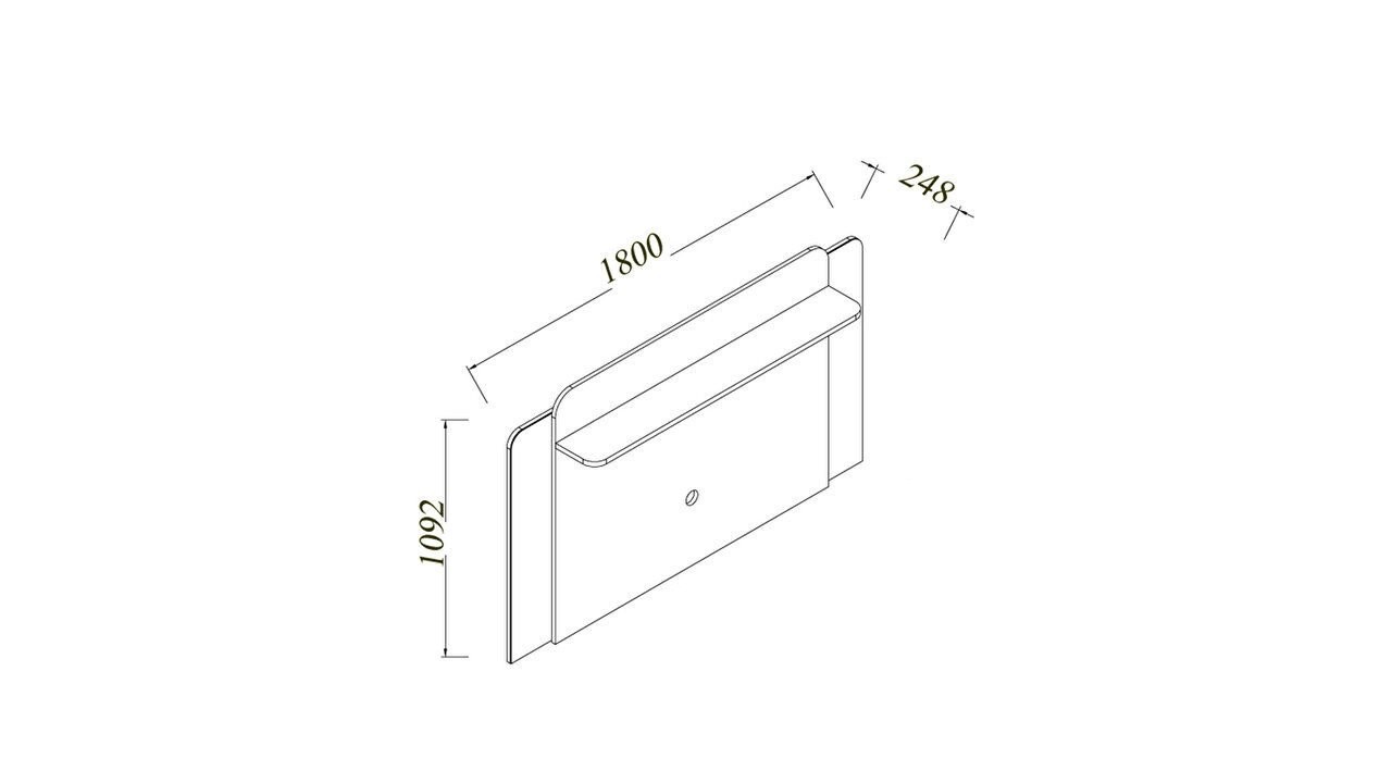 Vitrina Compacta TV Plaza, Culoare Nuc BELLONA Vitrina Compacta SHOWTVCOMPACTPLAZA