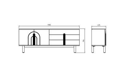 Bufet Boheems BELLONA Bufet 22BHS25509VZH