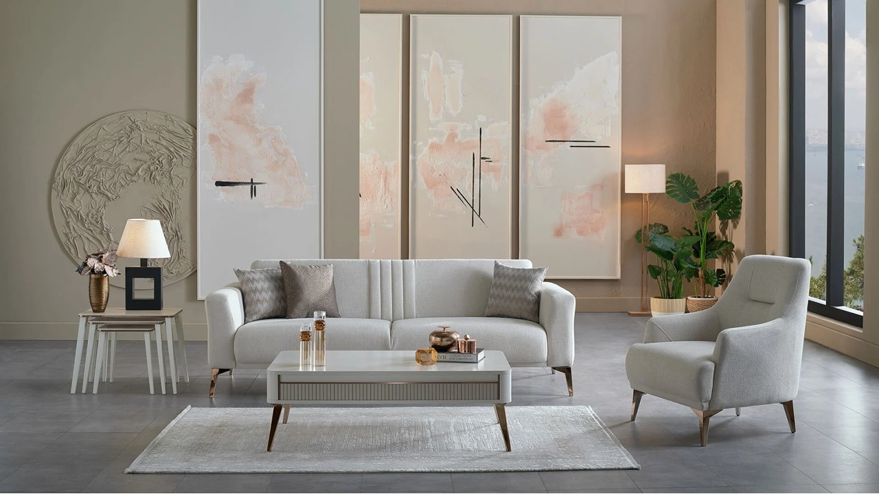 Set Canapea Extensibila Nadia 3+1  Seturi canapele