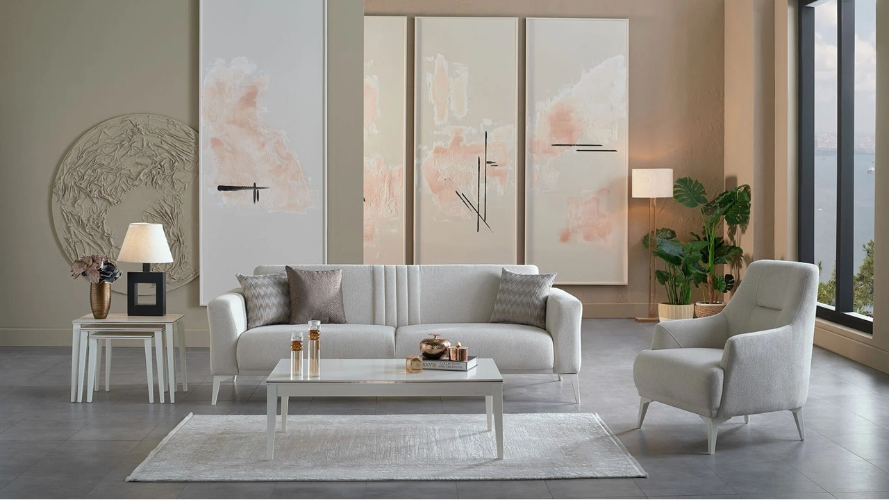 Set Canapea Extensibila Nadia 3+1  Seturi canapele