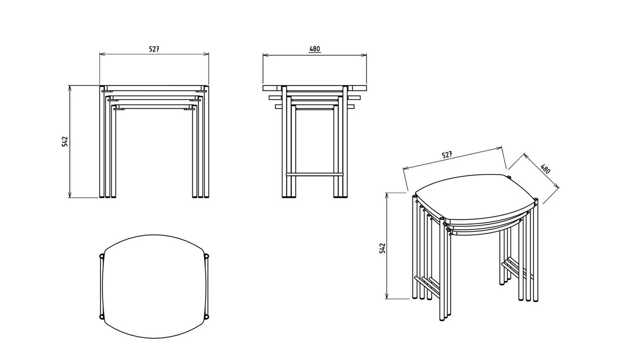 Masute de cafea Zigon Mona BELLONA Masuta Zigon 22MOO3304XJXJ