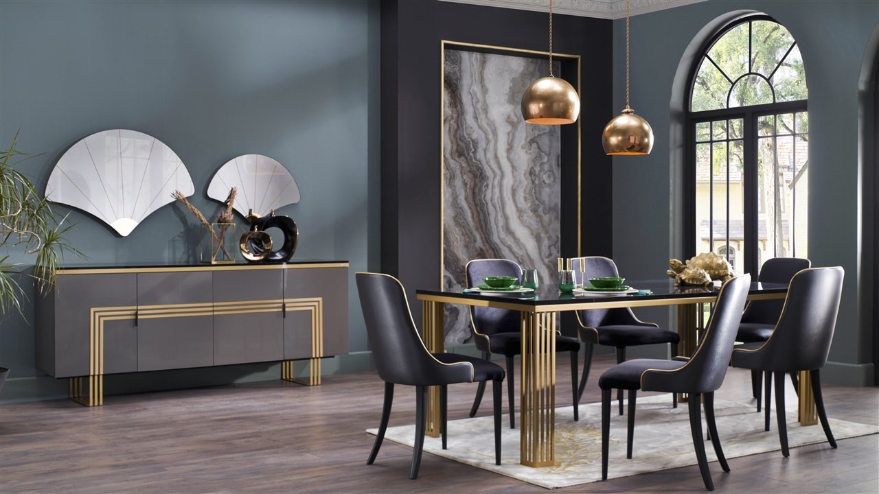 Set Masa Fixa cu 6 Scaune Carlino BELLONA Seturi Masa cu Scaune MASASCAUNECARLINO