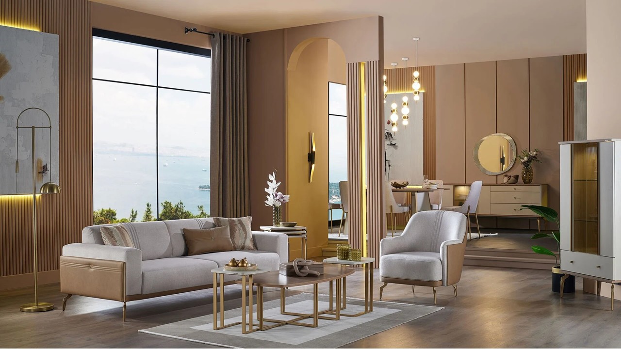 Set Canapea Extensibila Montella 3+2+1  Seturi canapele