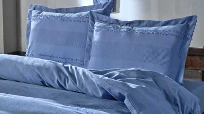 Set Lenjerie de pat Carla Double, Albastru DOQU Lenjerie de pat