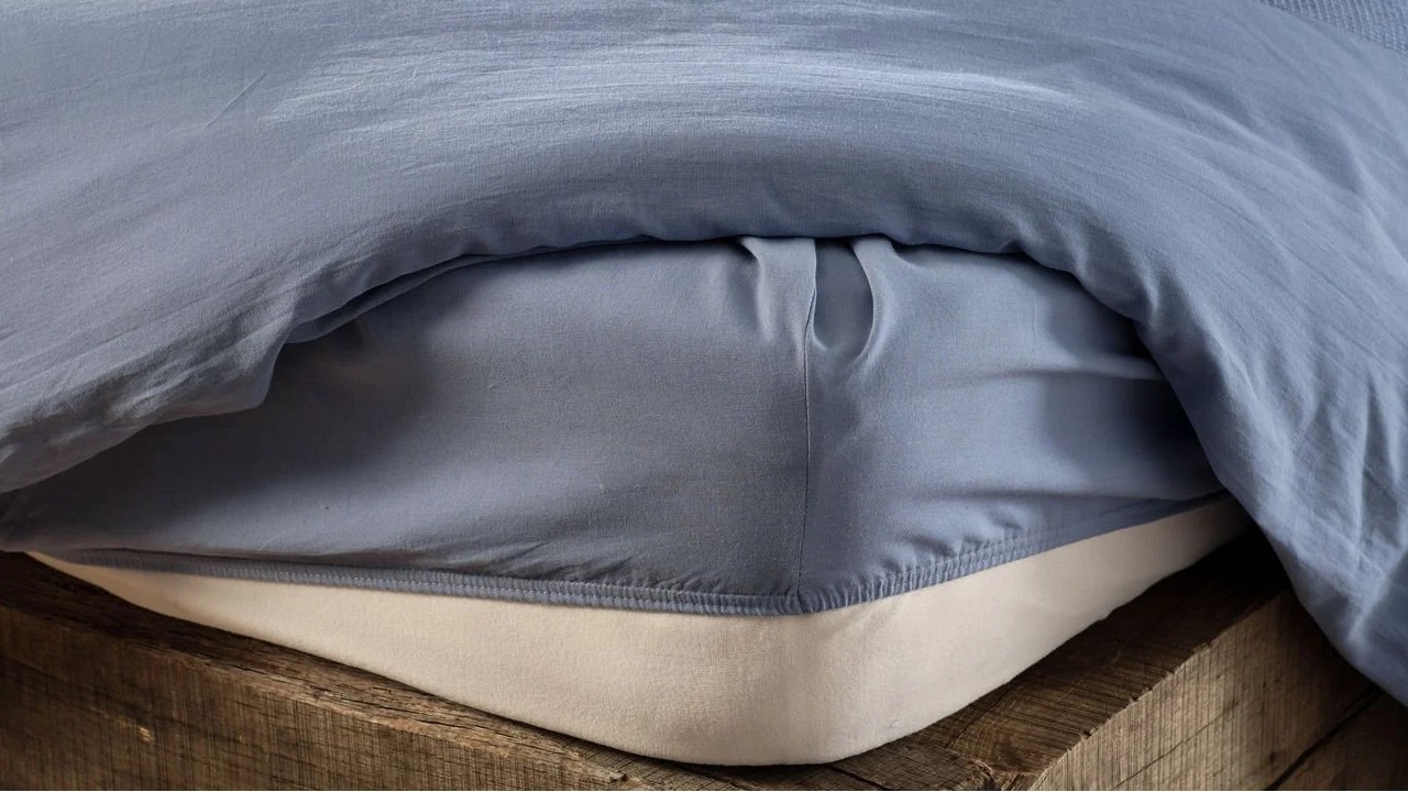 Set Lenjerie de pat Carla Double, Albastru DOQU Lenjerie de pat