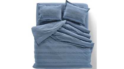 Set Lenjerie de pat Carla Double, Albastru DOQU Lenjerie de pat