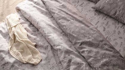 Set Lenjerie de pat Easy - Cot Double, Cafea DOQU Lenjerie de pat