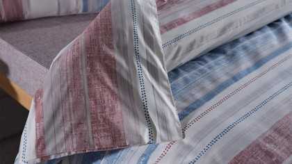 Set Lenjerie de pat Ranforce Penetra Double - Albastru DOQU Lenjerie de pat