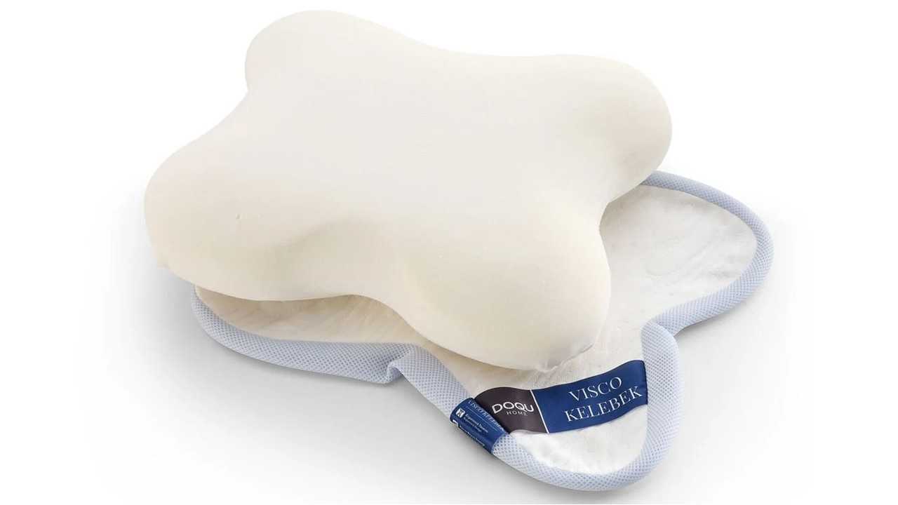 Perna Visco Kelebek (Fluture) 53 cm x 42 cm - Alba DOQU Perne si Pilote 2Q9YSTVSKBB330000