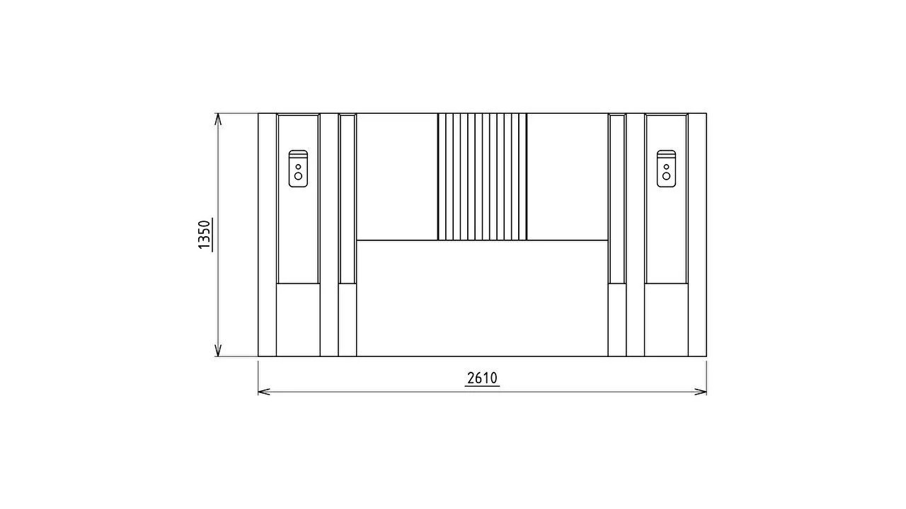 Pat Havana cu Tablie iluminata BELLONA Pat