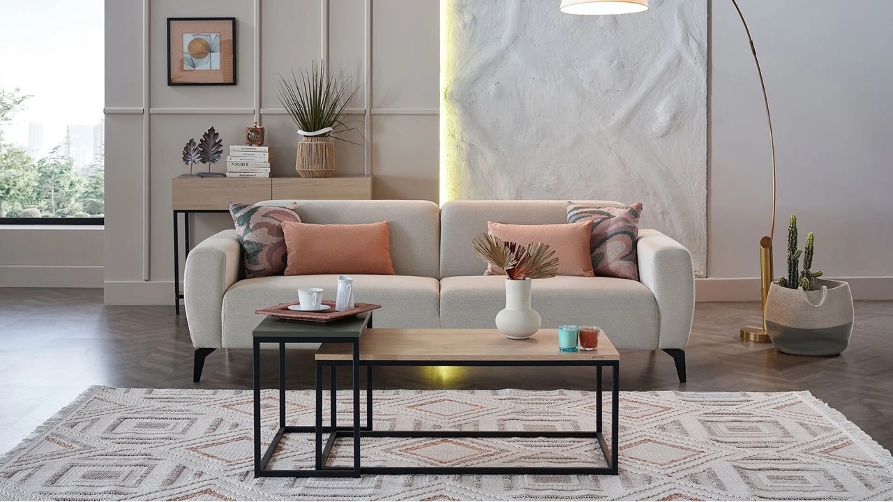 Set Canapea Extensibila Orleon 3+1  Seturi canapele