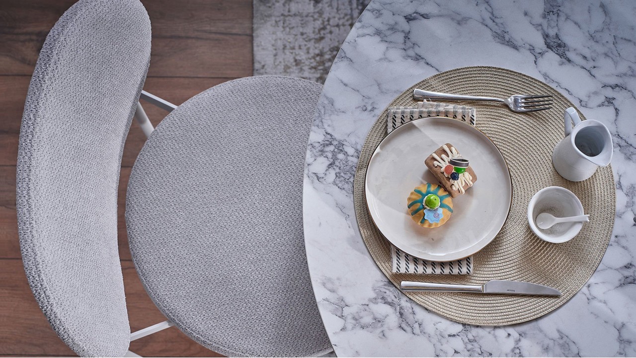 Set Masa Fixa Bucatarie Fabio  Masa + Scaune