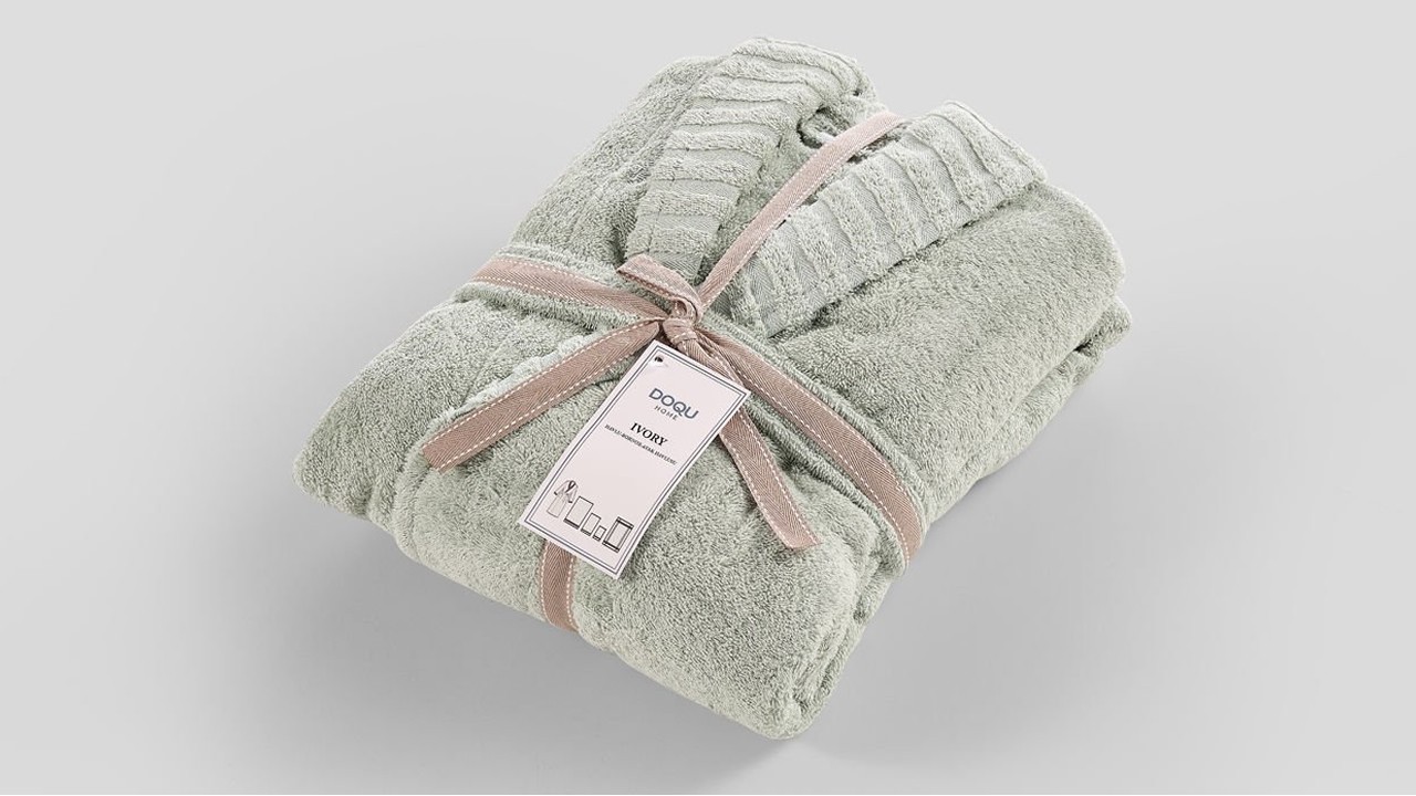 Halat de baie Ivory L/XL - 130 - Verde DOQU Prosoape si Halate 2Q9BRNIVRYB360001