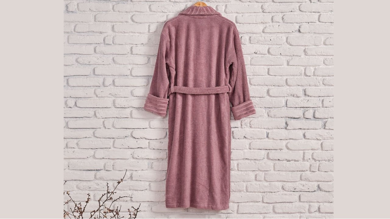 Halat de baie Ivory L/XL - 130 - Roz DOQU Prosoape si Halate 2Q9BRNIVRYB360005