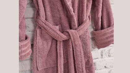 Halat de baie Ivory L/XL - 130 - Roz DOQU Prosoape si Halate 2Q9BRNIVRYB360005